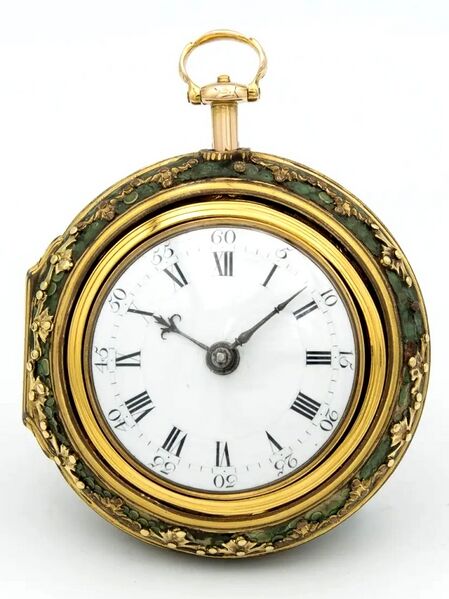Datei:James Upjohn, Hochrelief-Repoussé-Spindeltaschenuhr, ca. 1760 (1).jpg