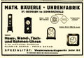 Math. Bäuerle Uhrenfabrik Anzeige Deutsche Uhrmacher Zeitung 1926.jpg