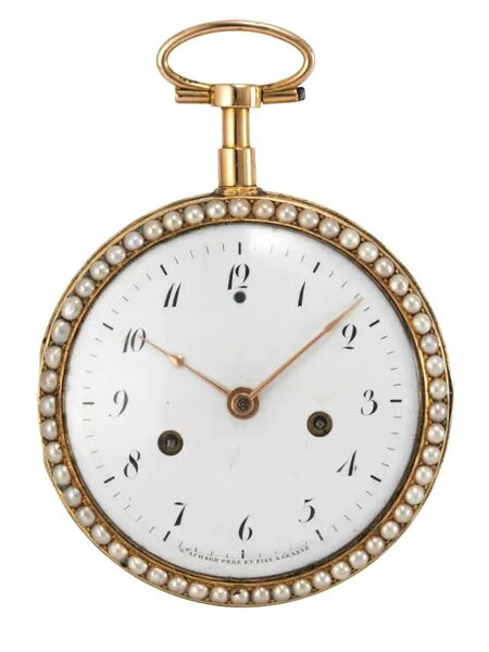 Datei:Georges Achard père et fils Genfer Taschenuhr mit Viertelstundenselbstschlag, ca. 1780 (1).jpg