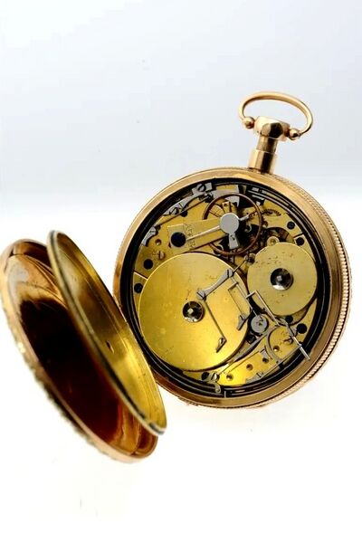 Datei:Louis Morin à Genève, Herrentaschenuhr mit Viertelstundenrepetition und Musikspielwerk Geh. Nr. 20521, irca 1830 (6).jpg