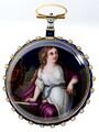 Clary à Genève, Directoire Goldemail Spindeltaschenuhr, circa 1790 (2).jpg